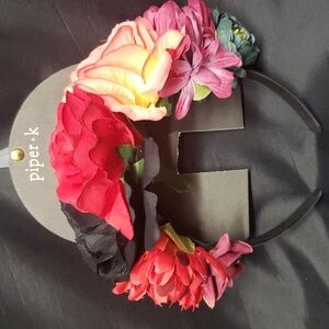 Piper K NWT Sugar Skull Floral Headband